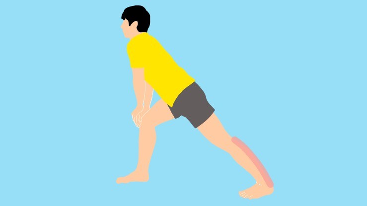 腓腹筋のストレッチ