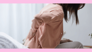 産後腰痛をかかえる女性